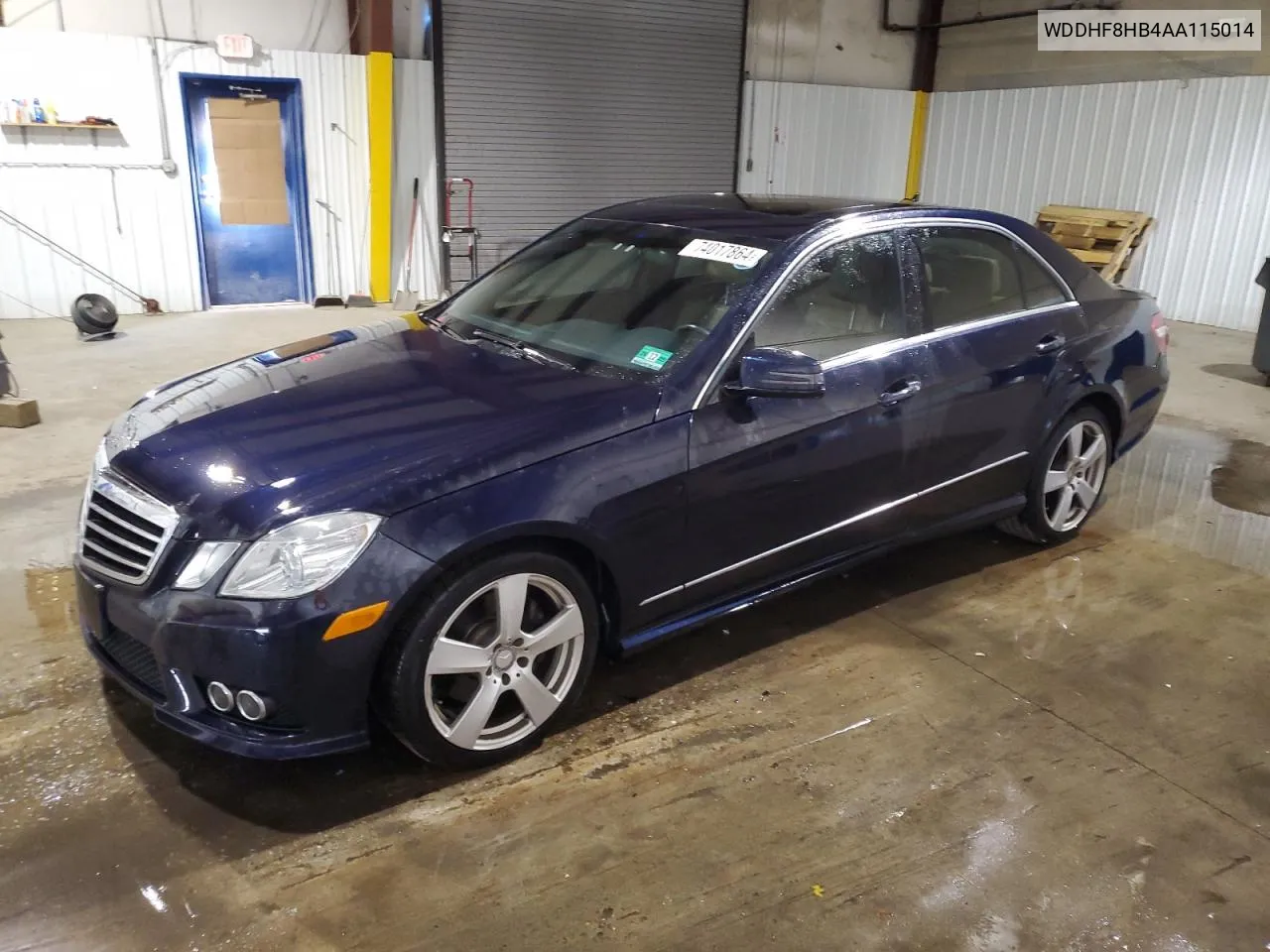 2010 Mercedes-Benz E 350 4Matic VIN: WDDHF8HB4AA115014 Lot: 74017864