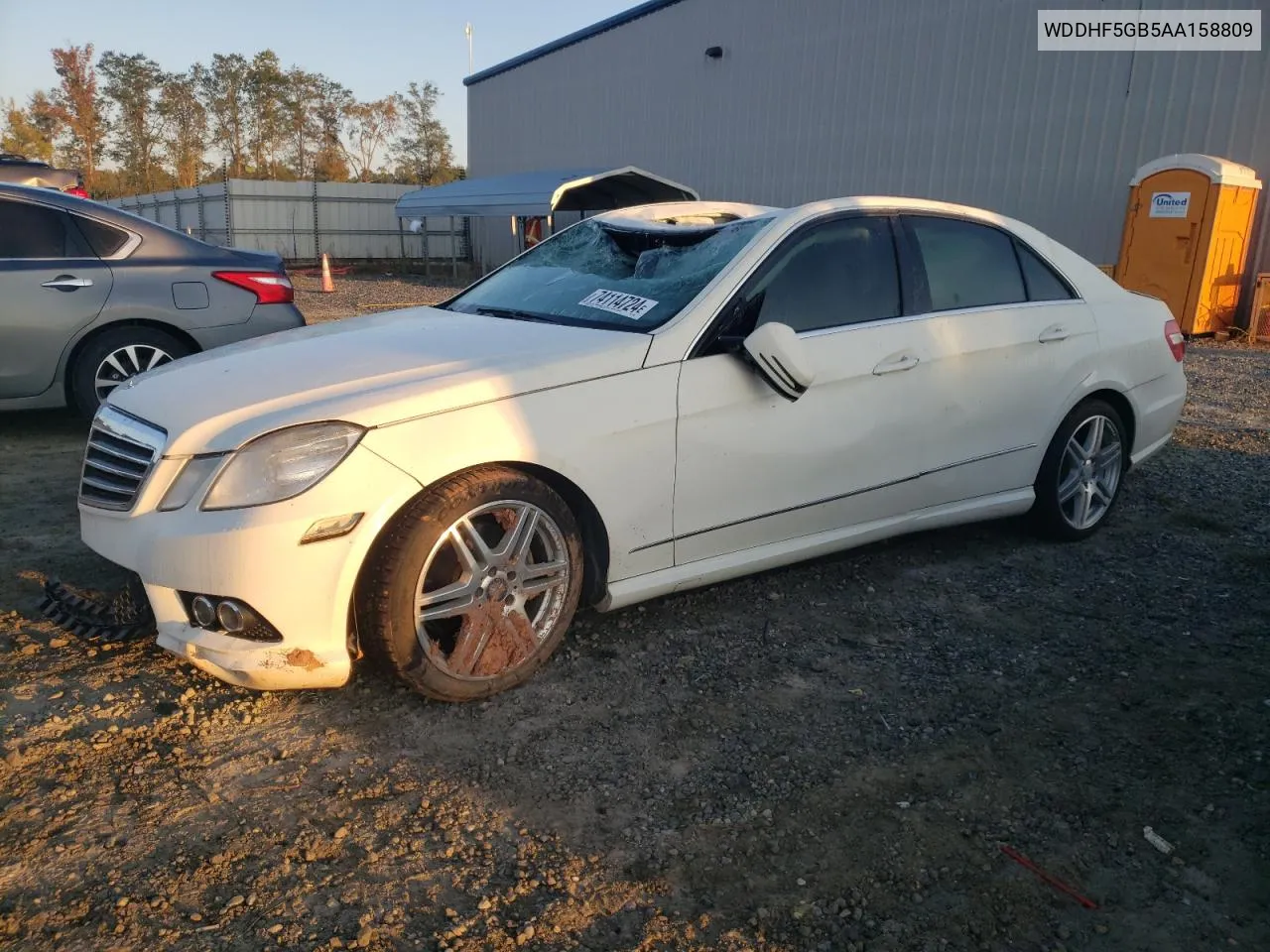 2010 Mercedes-Benz E 350 VIN: WDDHF5GB5AA158809 Lot: 74114724