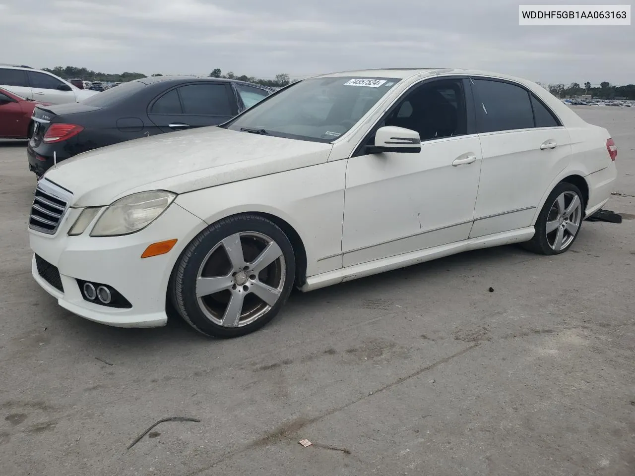 2010 Mercedes-Benz E 350 VIN: WDDHF5GB1AA063163 Lot: 74357524