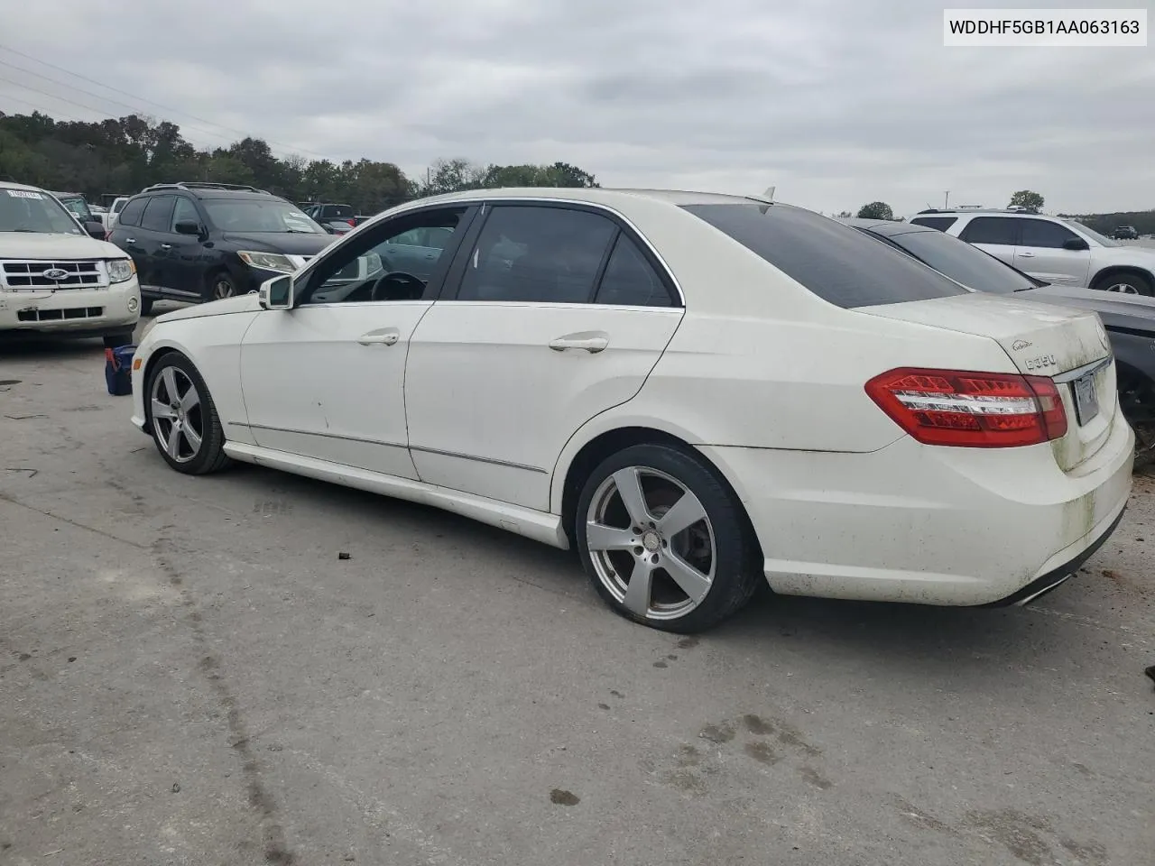 2010 Mercedes-Benz E 350 VIN: WDDHF5GB1AA063163 Lot: 74357524