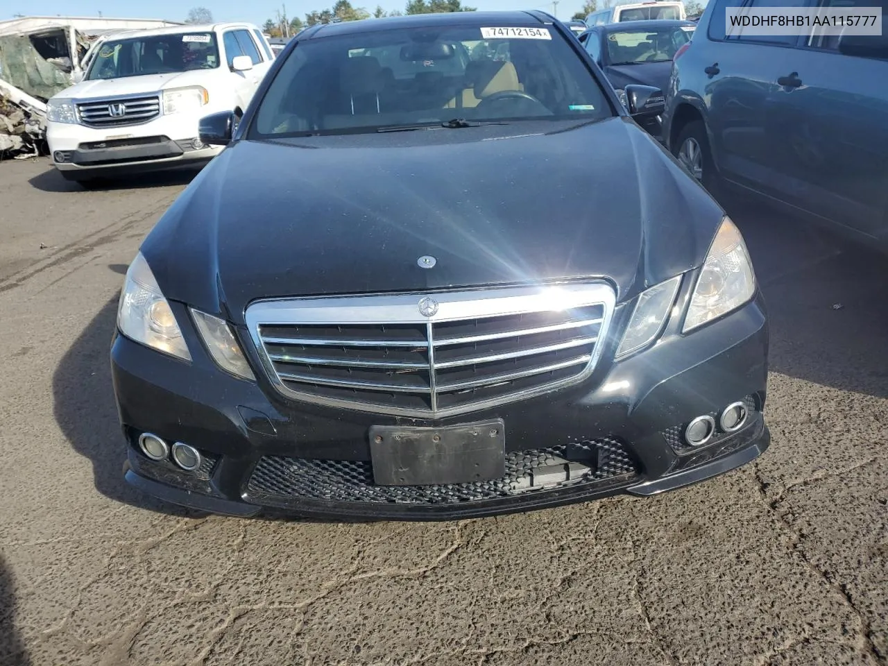 2010 Mercedes-Benz E 350 4Matic VIN: WDDHF8HB1AA115777 Lot: 74712154