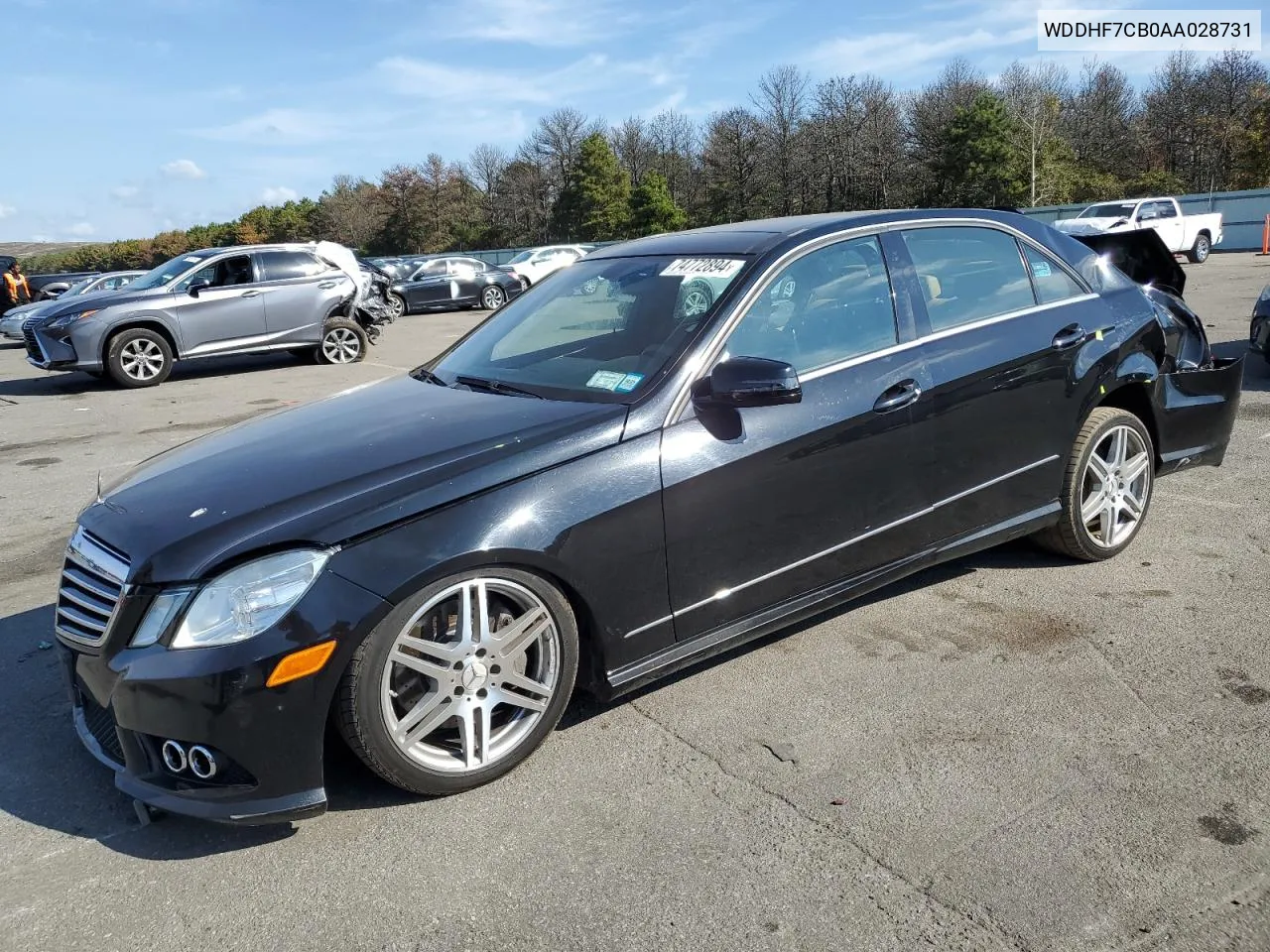 2010 Mercedes-Benz E 550 VIN: WDDHF7CB0AA028731 Lot: 74772894