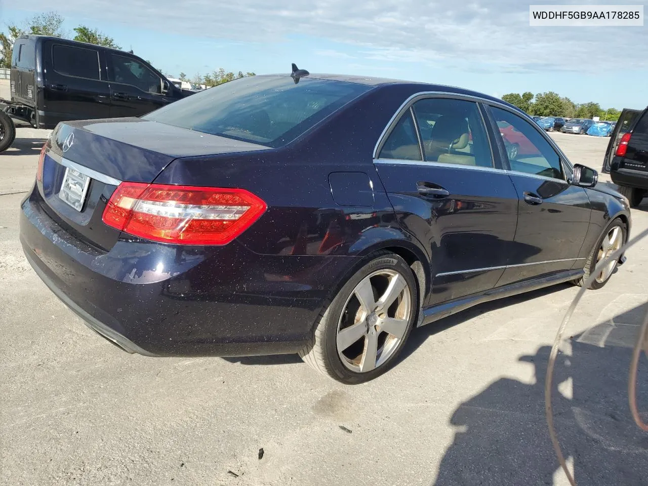 2010 Mercedes-Benz E 350 VIN: WDDHF5GB9AA178285 Lot: 74856174