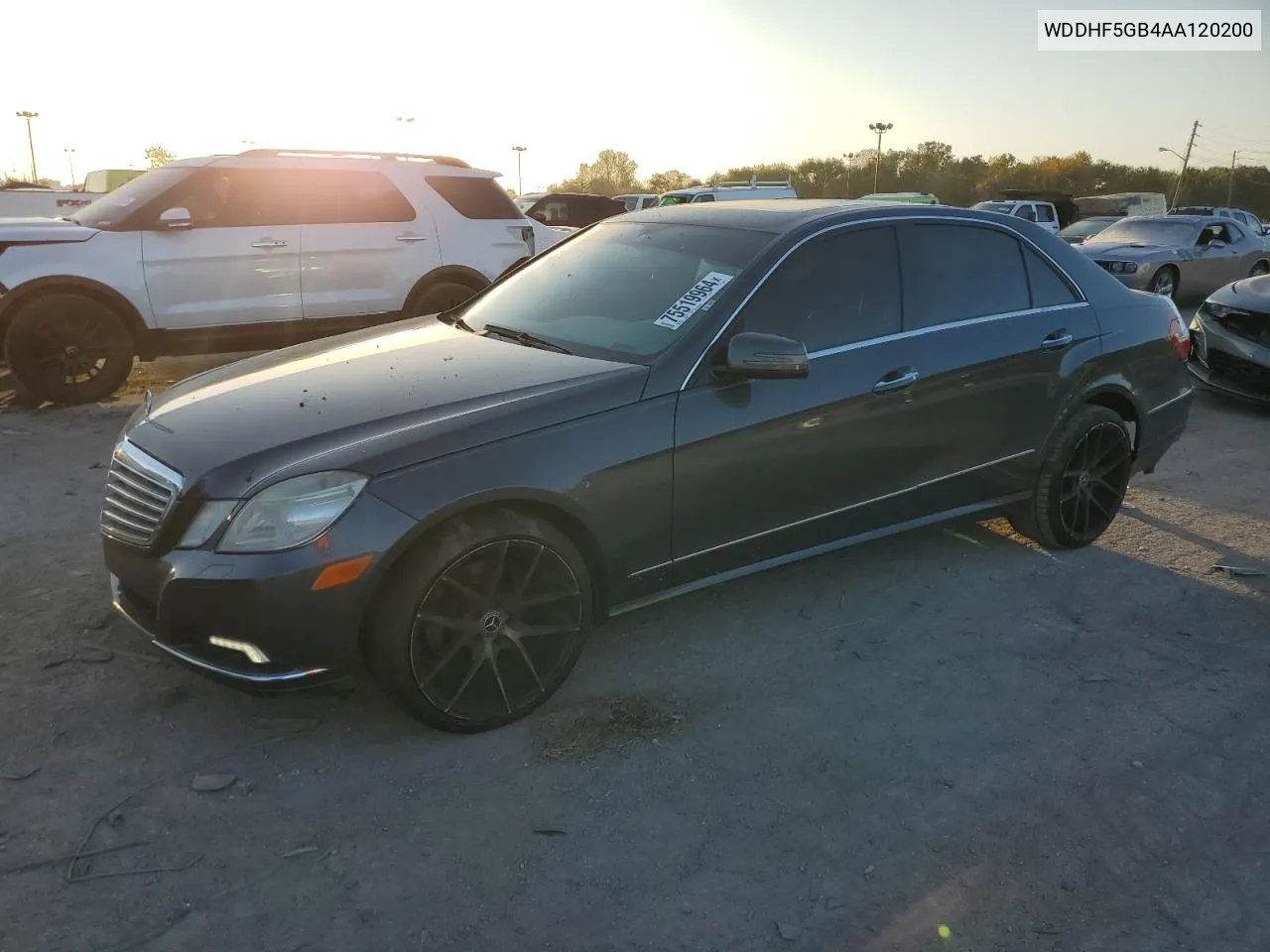 2010 Mercedes-Benz E 350 VIN: WDDHF5GB4AA120200 Lot: 75519964