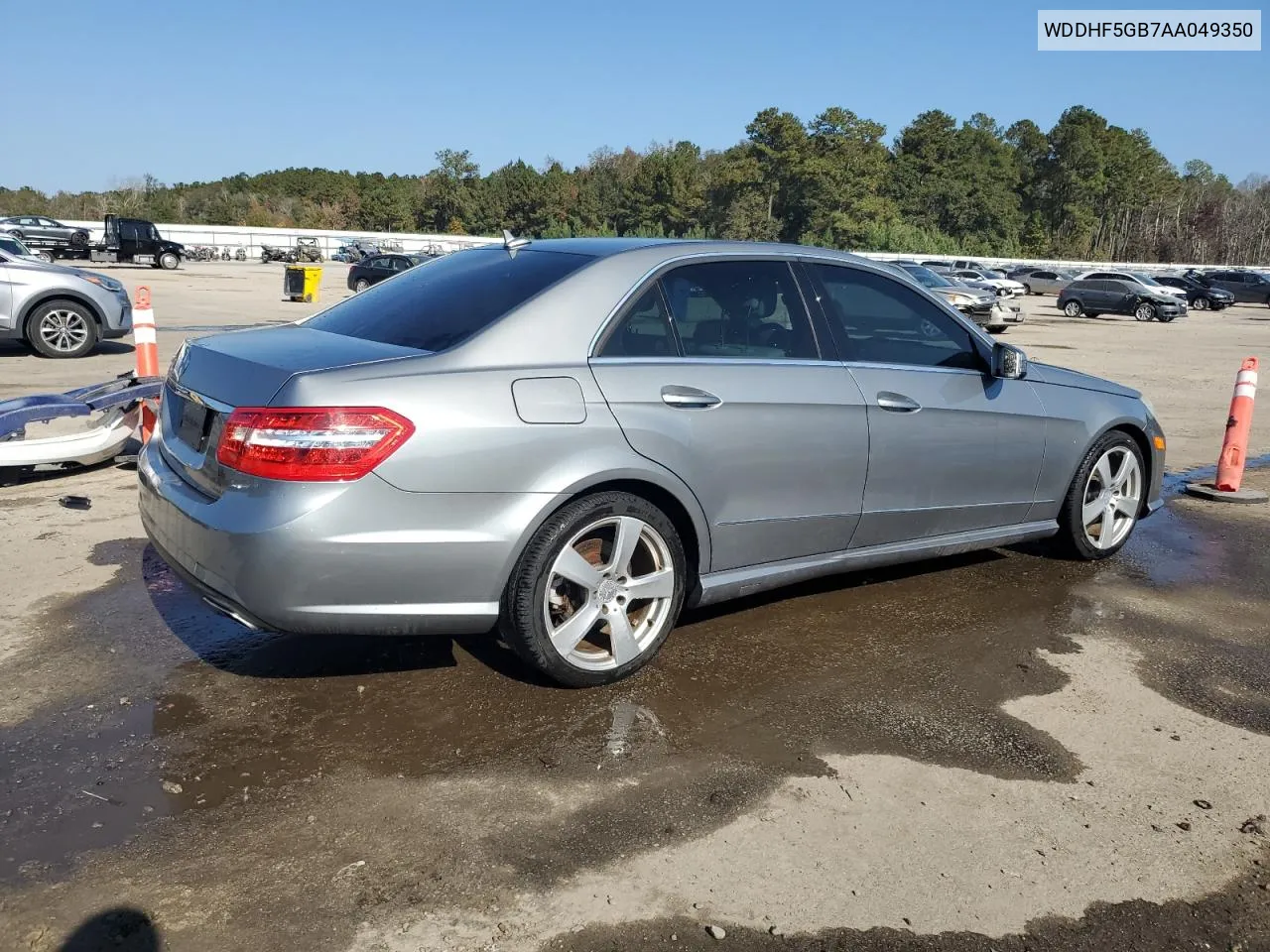 2010 Mercedes-Benz E 350 VIN: WDDHF5GB7AA049350 Lot: 75630314