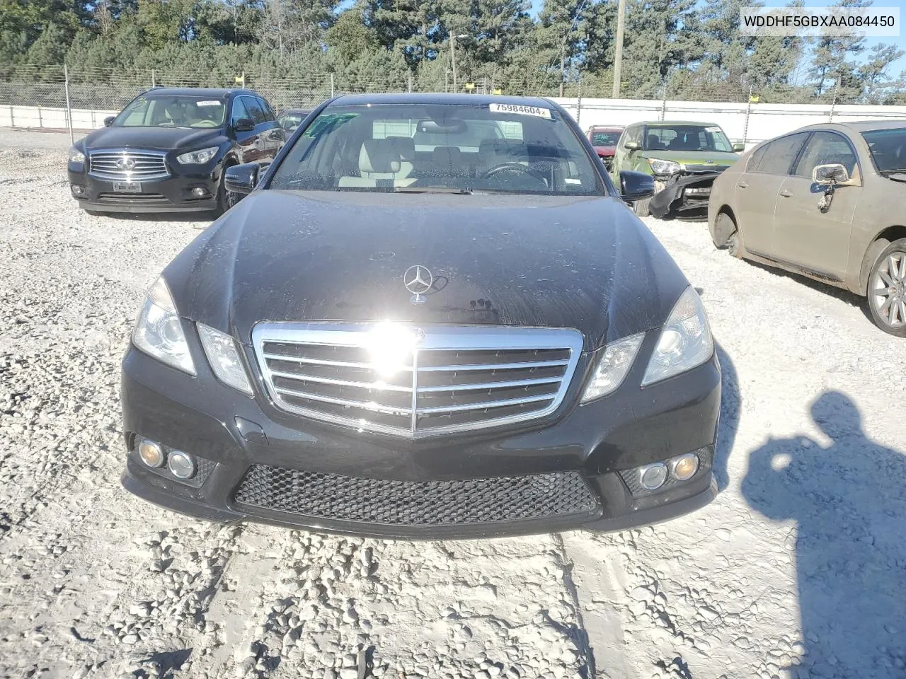 2010 Mercedes-Benz E 350 VIN: WDDHF5GBXAA084450 Lot: 75984604