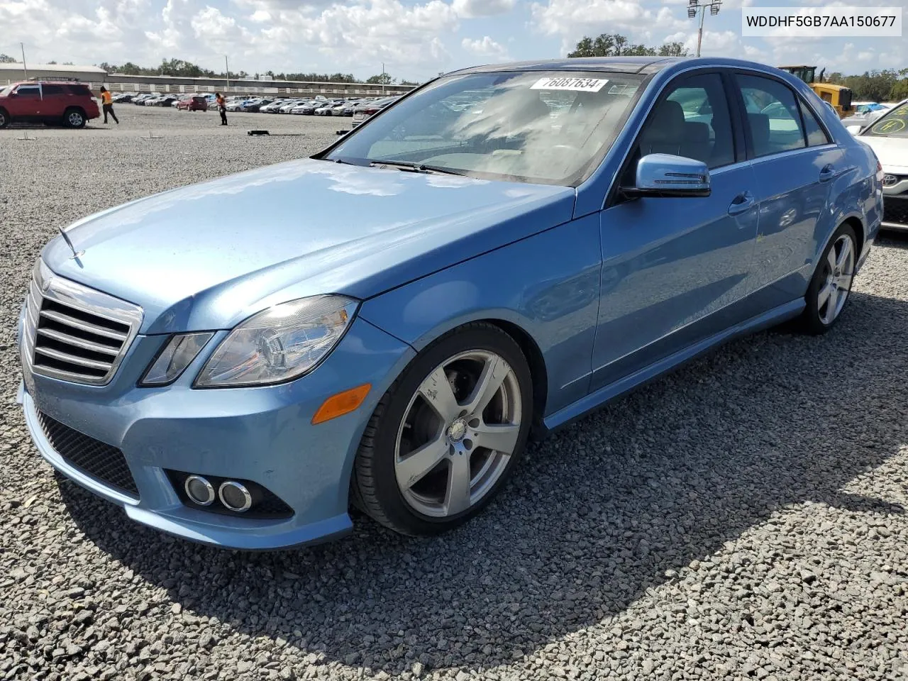 2010 Mercedes-Benz E 350 VIN: WDDHF5GB7AA150677 Lot: 76087634