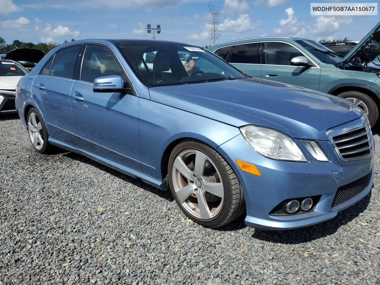 2010 Mercedes-Benz E 350 VIN: WDDHF5GB7AA150677 Lot: 76087634