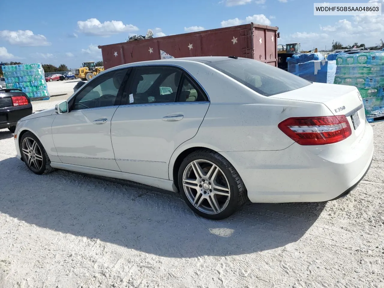 2010 Mercedes-Benz E 350 VIN: WDDHF5GB5AA048603 Lot: 76523834