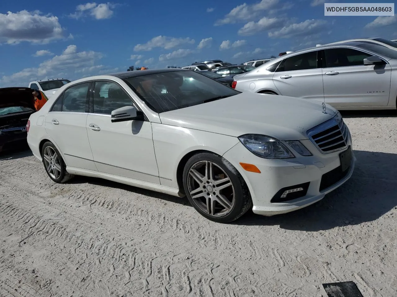 2010 Mercedes-Benz E 350 VIN: WDDHF5GB5AA048603 Lot: 76523834