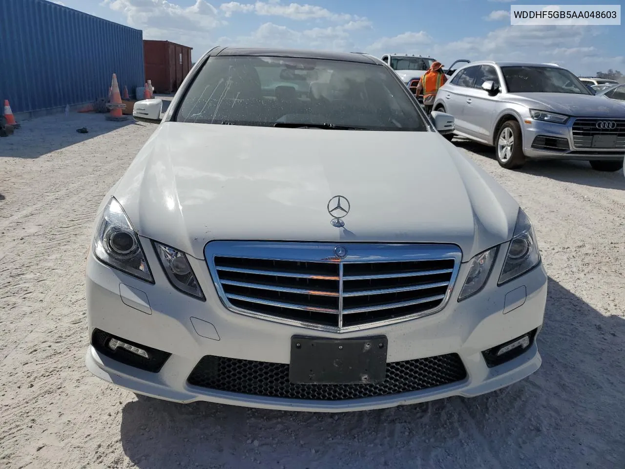 2010 Mercedes-Benz E 350 VIN: WDDHF5GB5AA048603 Lot: 76523834