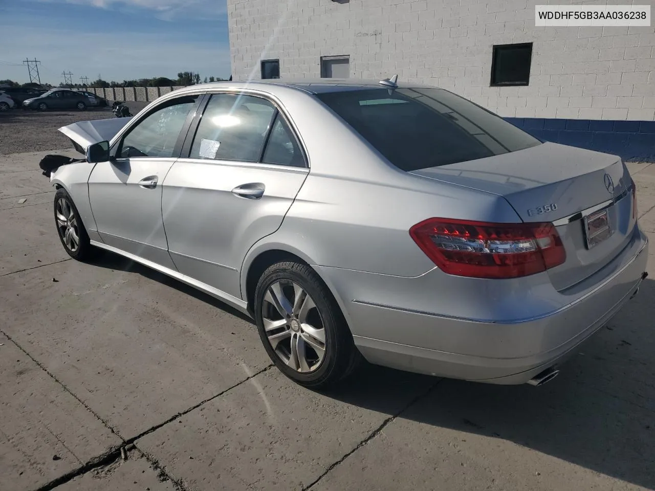 2010 Mercedes-Benz E 350 VIN: WDDHF5GB3AA036238 Lot: 77026994