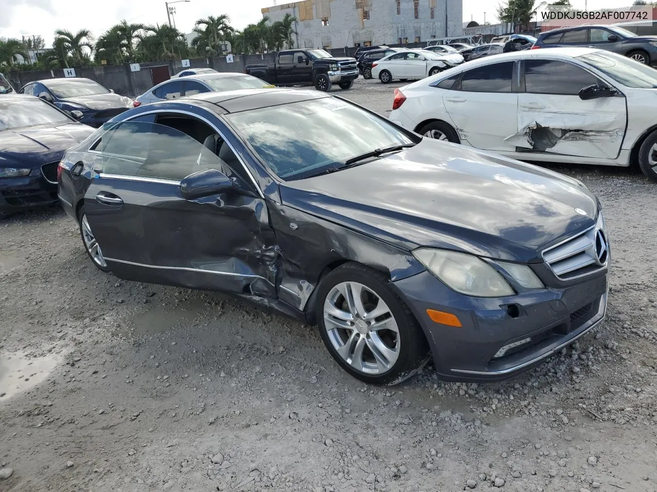 2010 Mercedes-Benz E 350 VIN: WDDKJ5GB2AF007742 Lot: 77313934