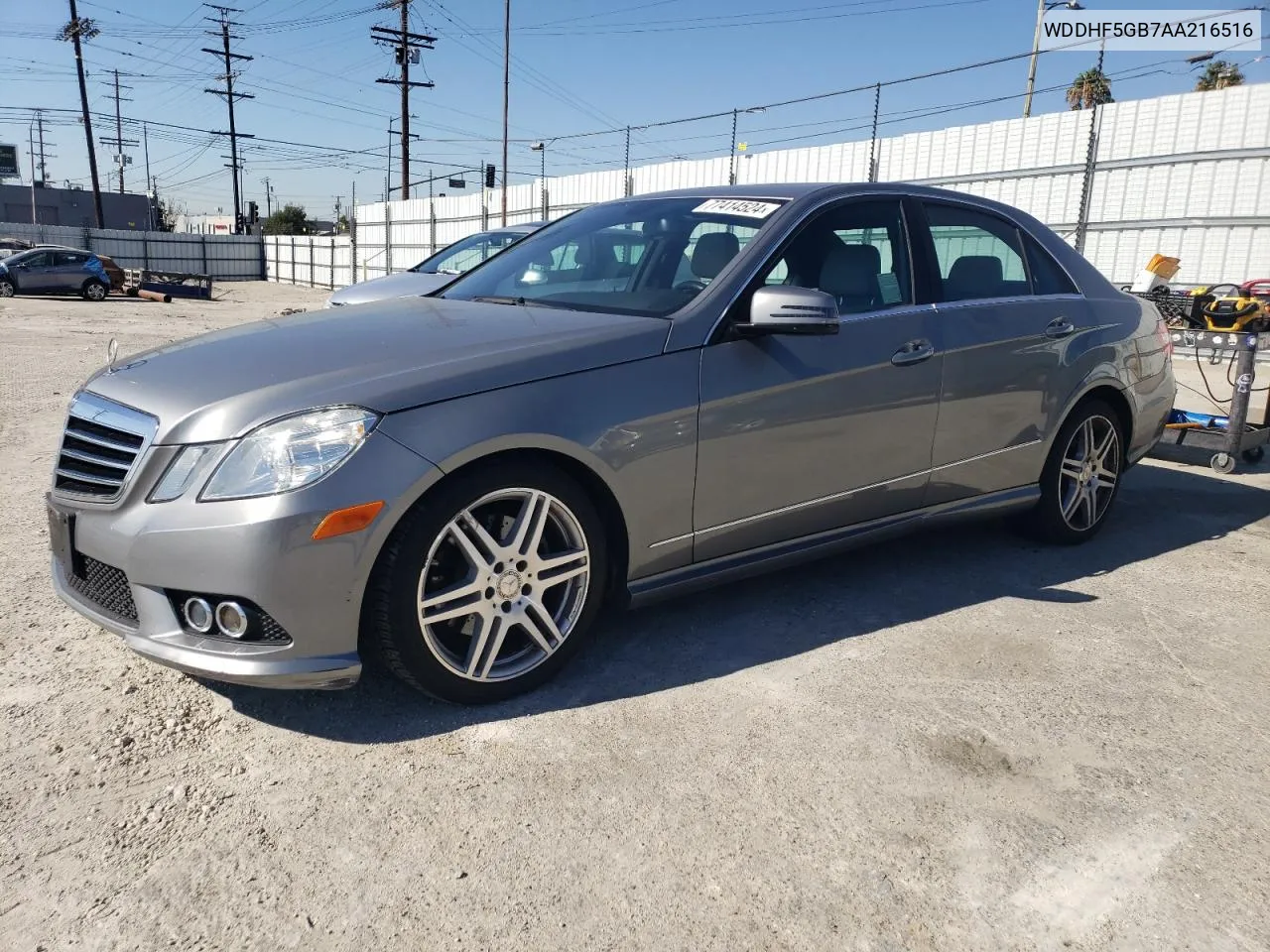 2010 Mercedes-Benz E 350 VIN: WDDHF5GB7AA216516 Lot: 77414524