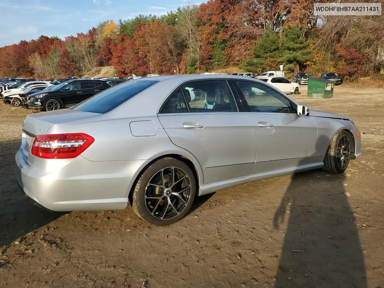 2010 Mercedes-Benz E 350 4Matic VIN: WDDHF8HB7AA211431 Lot: 77454454