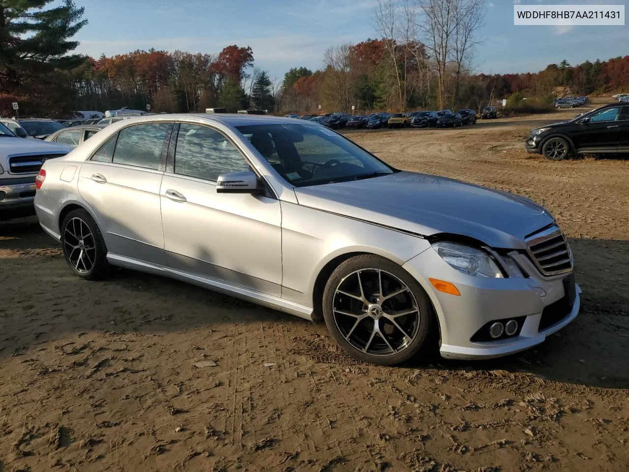 2010 Mercedes-Benz E 350 4Matic VIN: WDDHF8HB7AA211431 Lot: 77454454