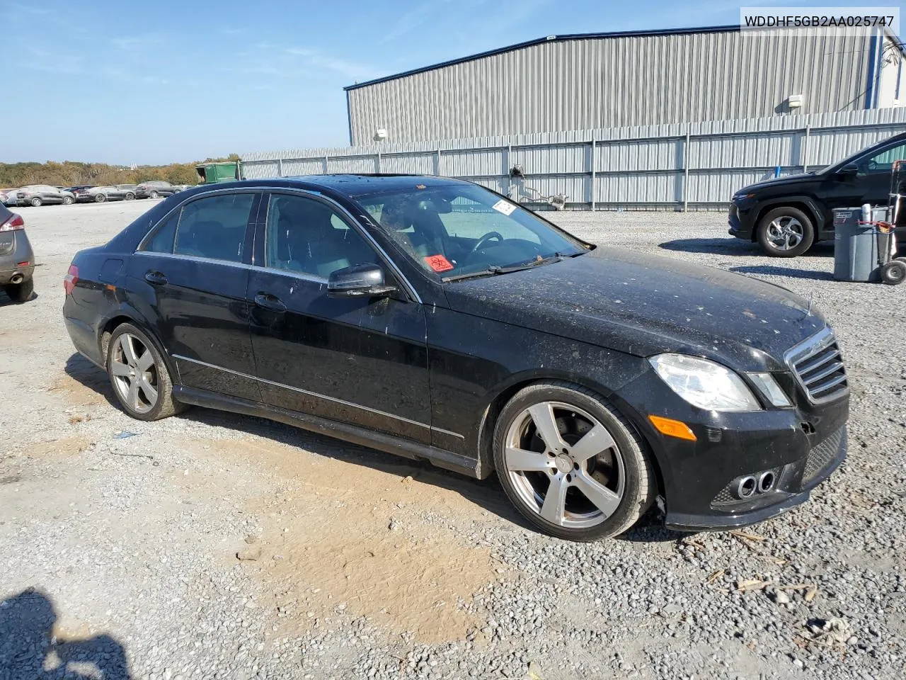 2010 Mercedes-Benz E 350 VIN: WDDHF5GB2AA025747 Lot: 78072254