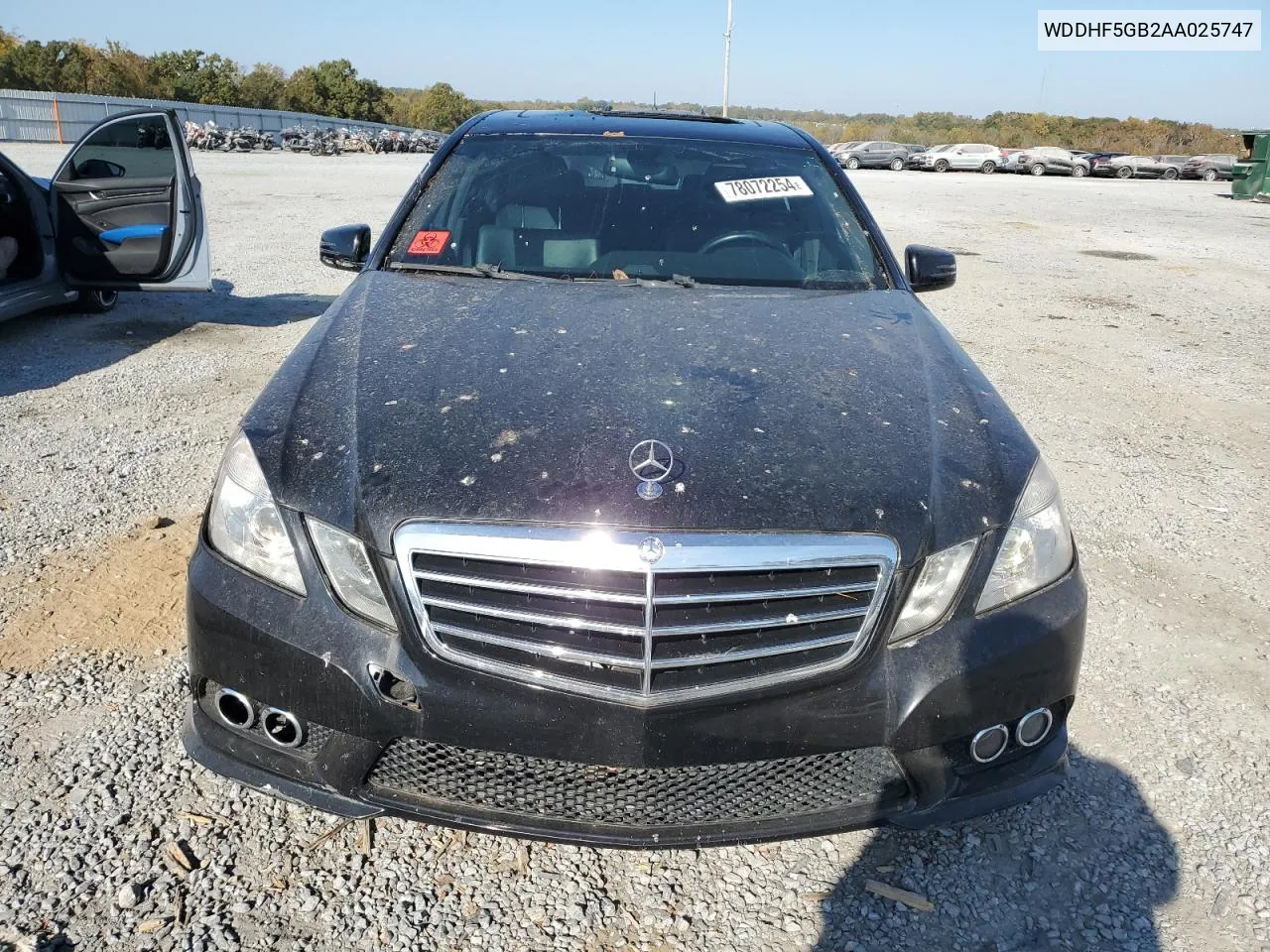 2010 Mercedes-Benz E 350 VIN: WDDHF5GB2AA025747 Lot: 78072254