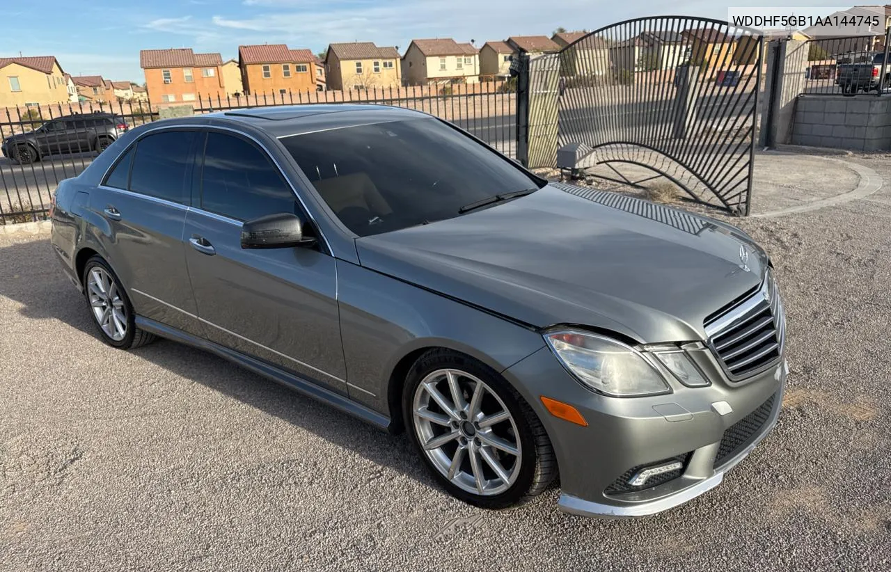 2010 Mercedes-Benz E 350 VIN: WDDHF5GB1AA144745 Lot: 78314684