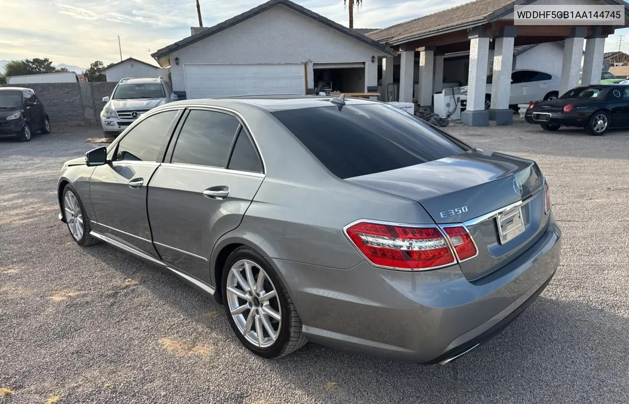 2010 Mercedes-Benz E 350 VIN: WDDHF5GB1AA144745 Lot: 78314684