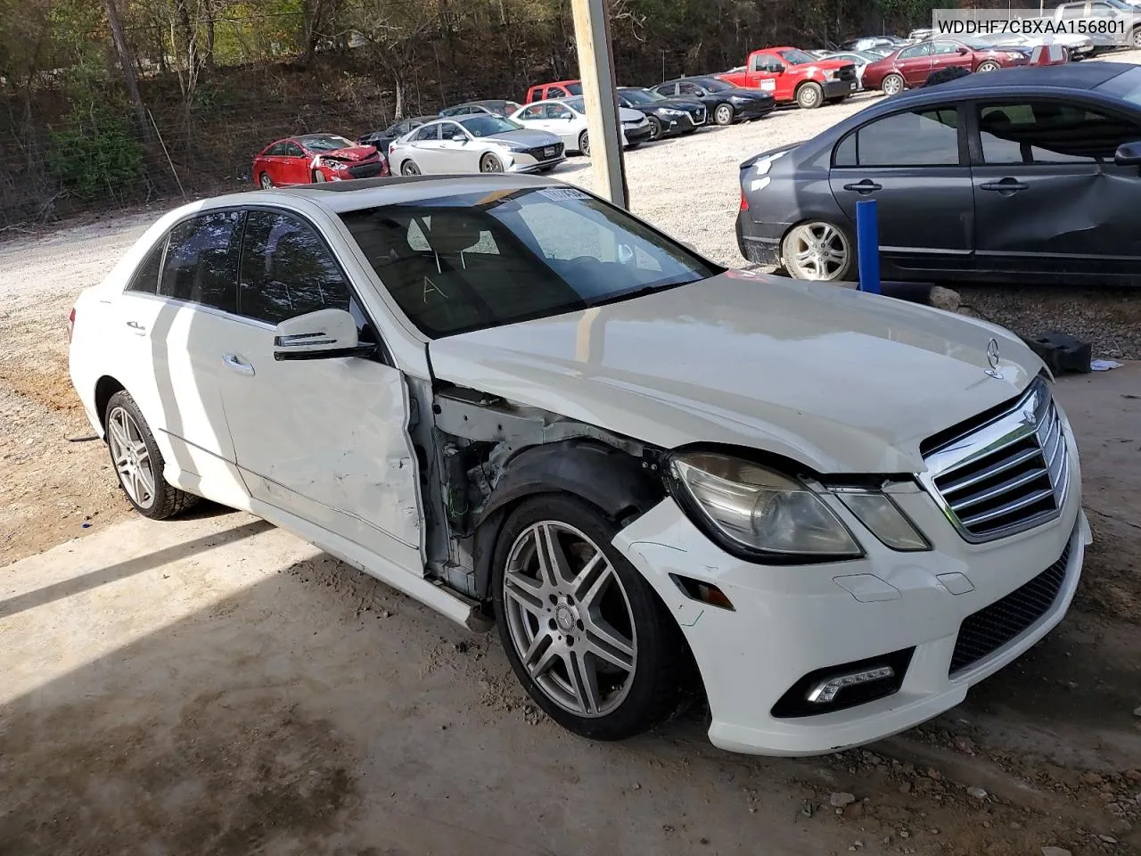 2010 Mercedes-Benz E 550 VIN: WDDHF7CBXAA156801 Lot: 78884384