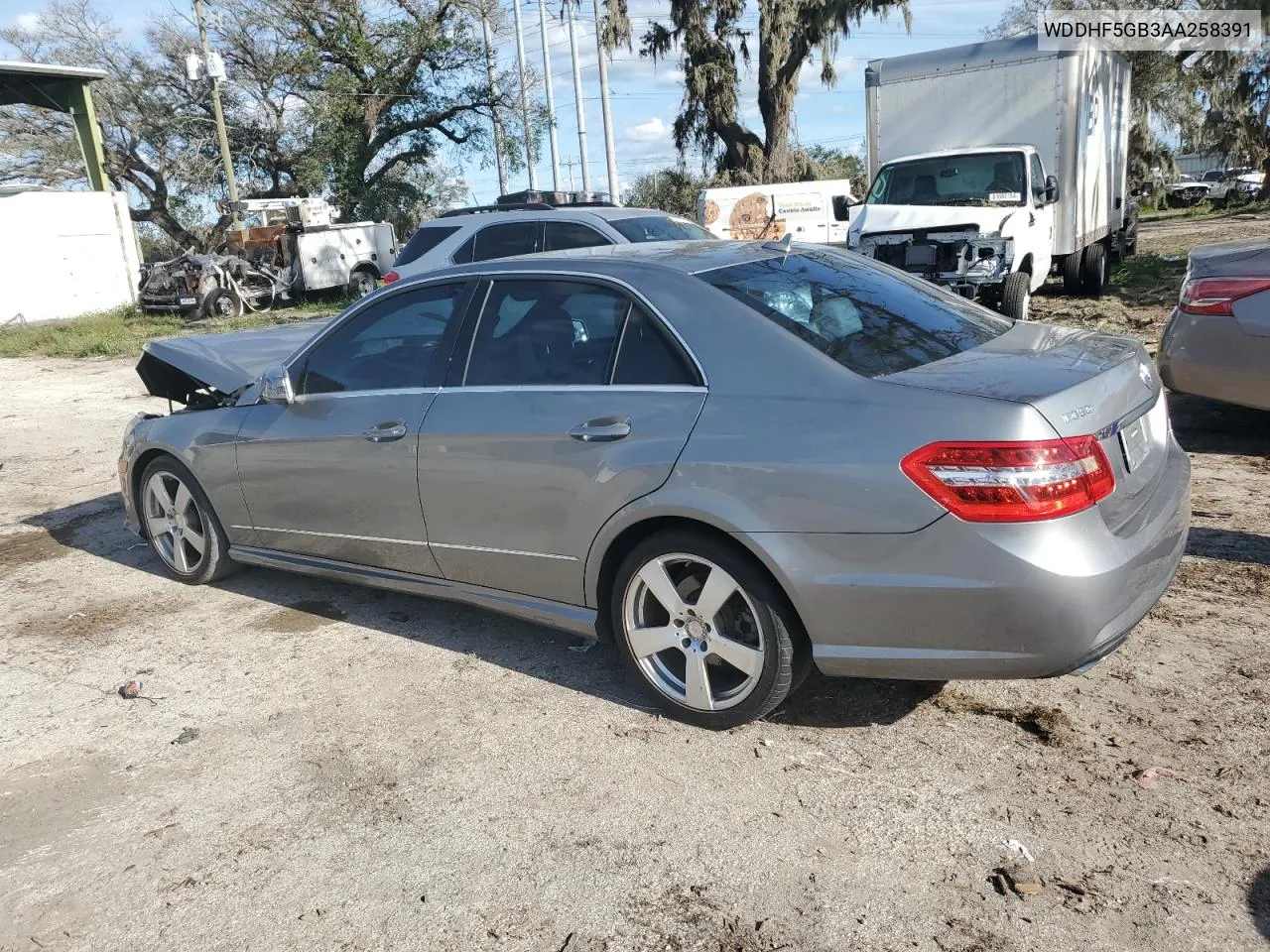 2010 Mercedes-Benz E 350 VIN: WDDHF5GB3AA258391 Lot: 79120824