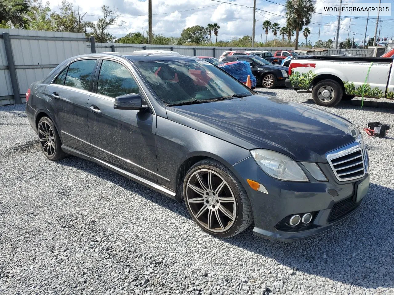 2010 Mercedes-Benz E 350 VIN: WDDHF5GB6AA091315 Lot: 80313354