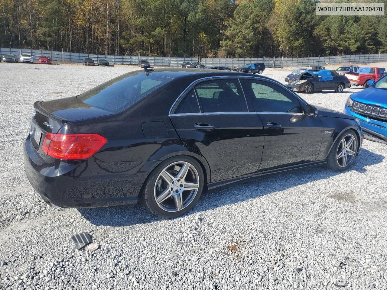 2010 Mercedes-Benz E 63 Amg VIN: WDDHF7HB8AA120470 Lot: 80325944