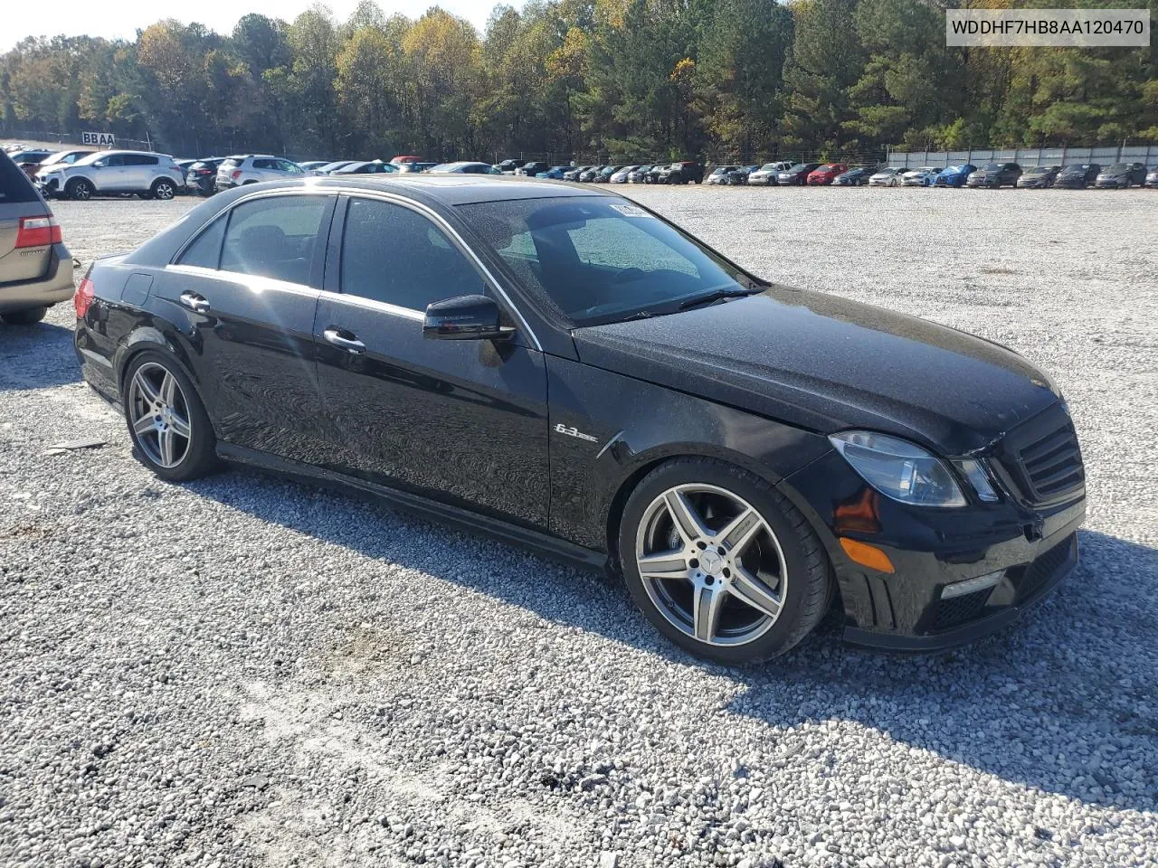 2010 Mercedes-Benz E 63 Amg VIN: WDDHF7HB8AA120470 Lot: 80325944