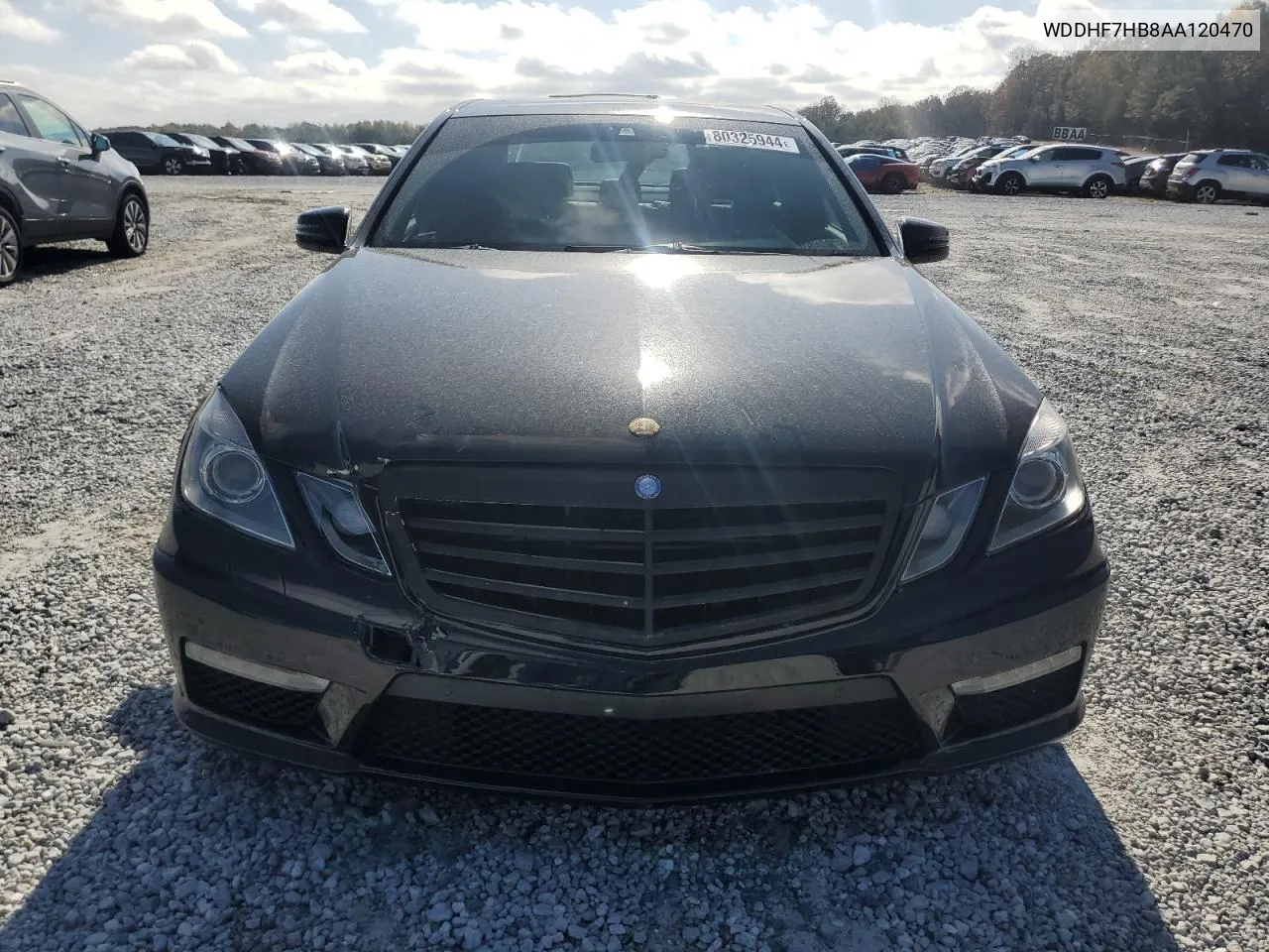 2010 Mercedes-Benz E 63 Amg VIN: WDDHF7HB8AA120470 Lot: 80325944