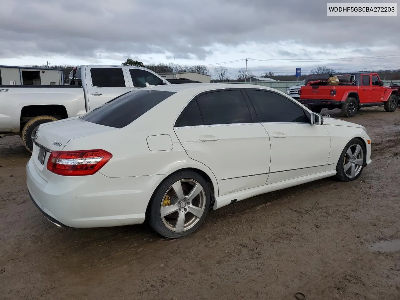 2011 Mercedes-Benz E 350 VIN: WDDHF5GB0BA272203 Lot: 39406994