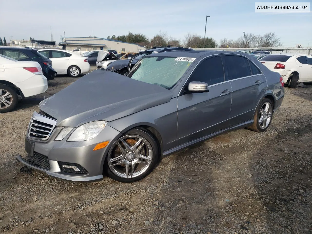 2011 Mercedes-Benz E 350 VIN: WDDHF5GB8BA355104 Lot: 44188964