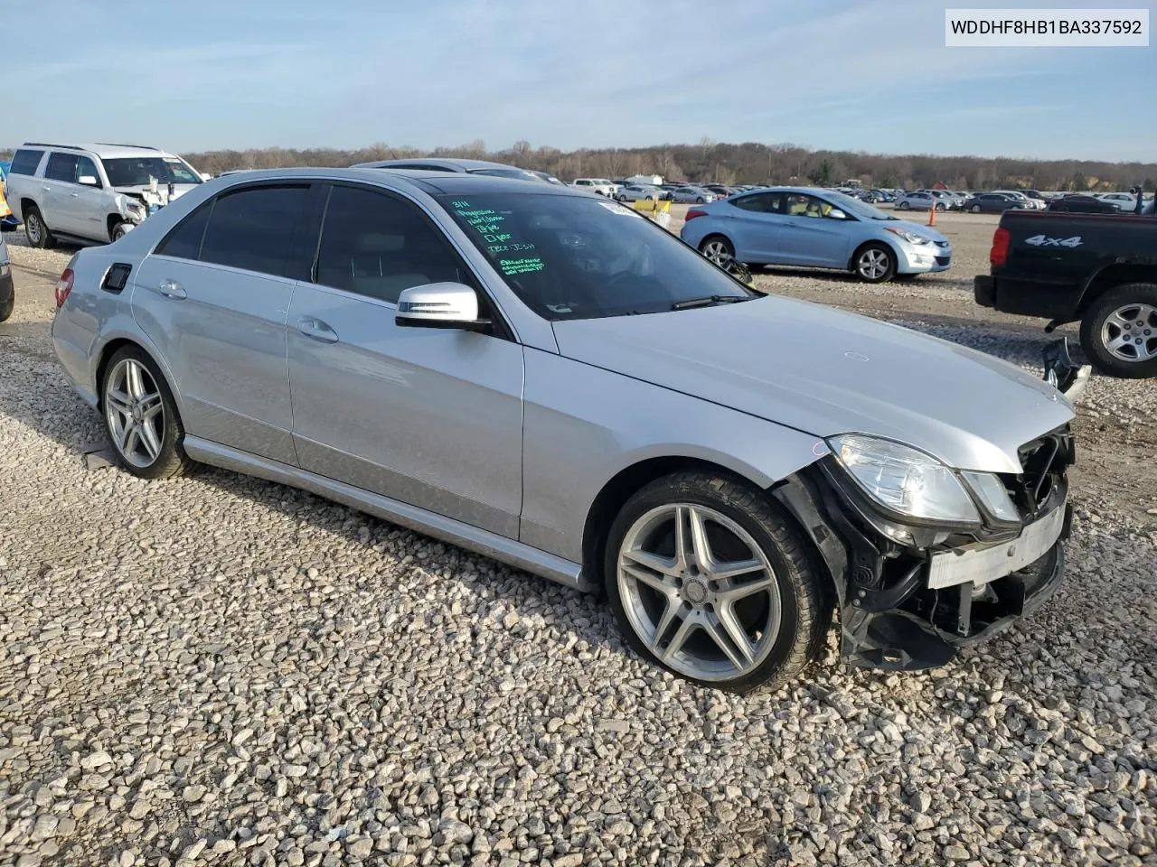 2011 Mercedes-Benz E 350 4Matic VIN: WDDHF8HB1BA337592 Lot: 48924624