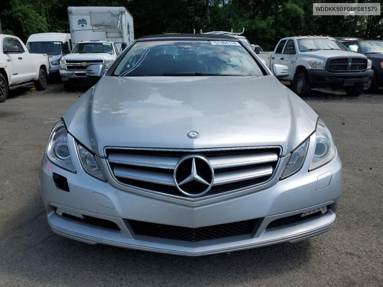 2011 Mercedes-Benz E 350 VIN: WDDKK5GF0BF081579 Lot: 57484114