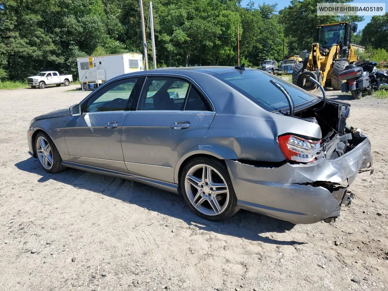 2011 Mercedes-Benz E 350 4Matic VIN: WDDHF8HB8BA405189 Lot: 59226084