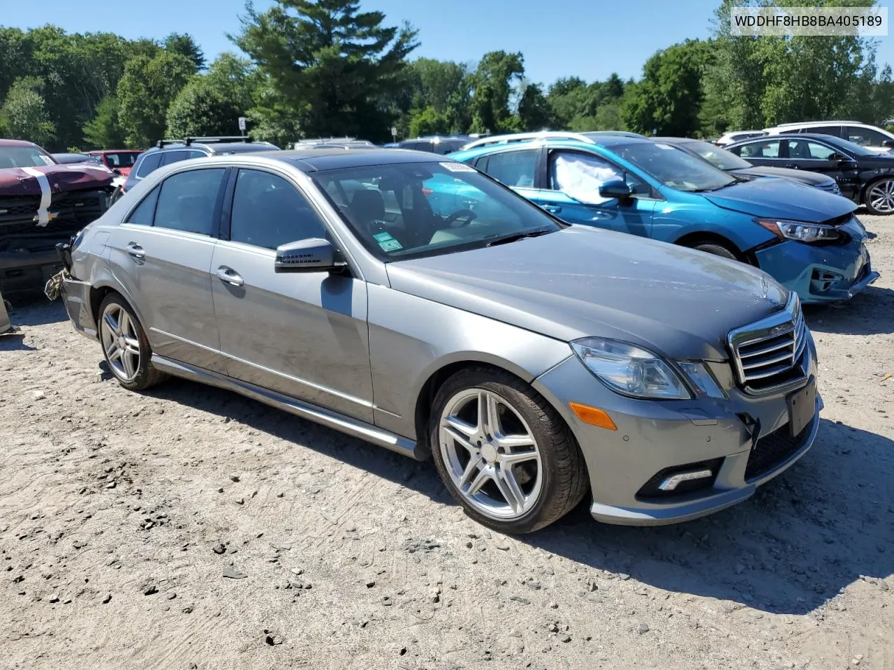 2011 Mercedes-Benz E 350 4Matic VIN: WDDHF8HB8BA405189 Lot: 59226084