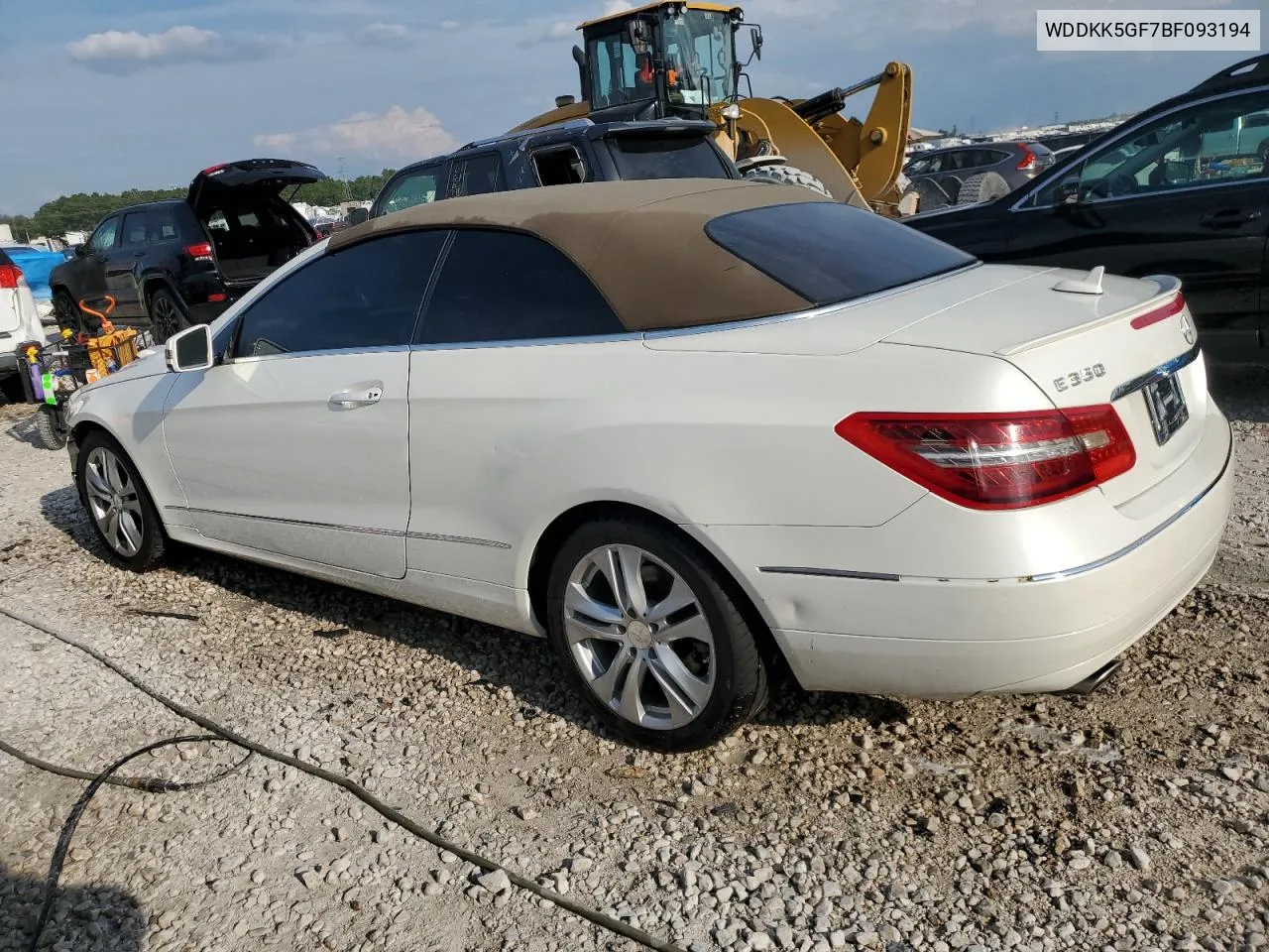 2011 Mercedes-Benz E 350 VIN: WDDKK5GF7BF093194 Lot: 61896874