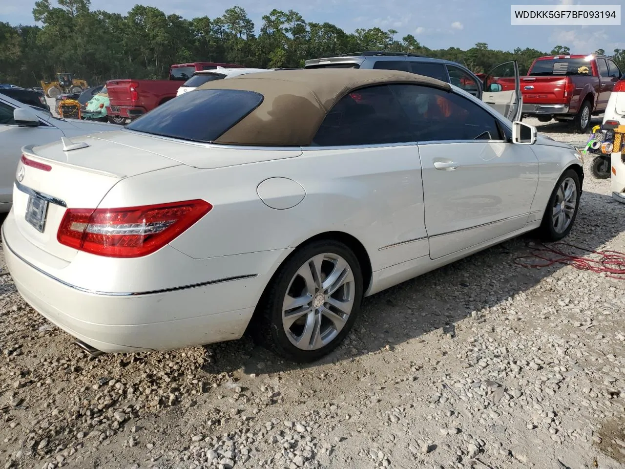 2011 Mercedes-Benz E 350 VIN: WDDKK5GF7BF093194 Lot: 61896874