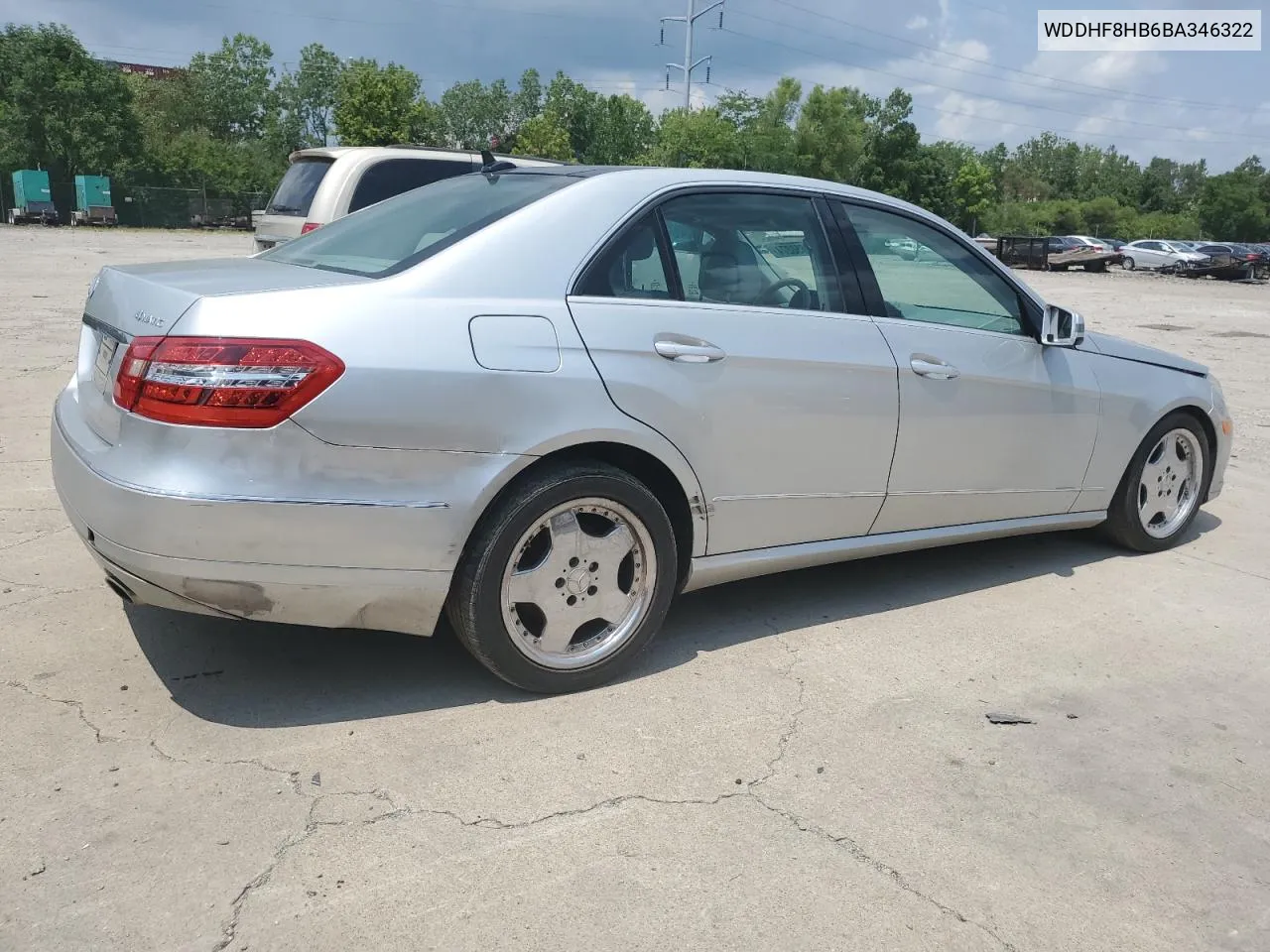 2011 Mercedes-Benz E 350 4Matic VIN: WDDHF8HB6BA346322 Lot: 63650274