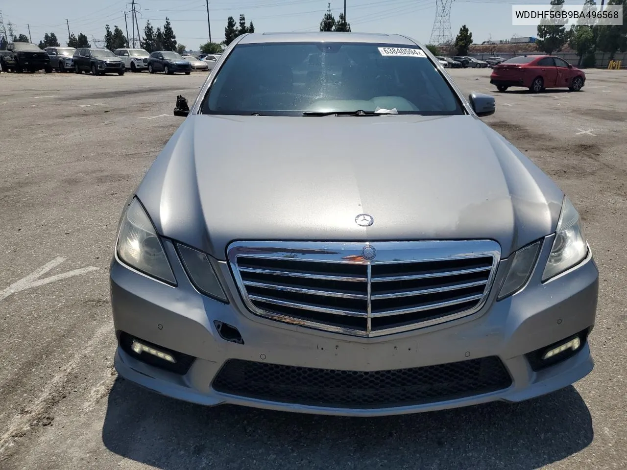 2011 Mercedes-Benz E 350 VIN: WDDHF5GB9BA496568 Lot: 63840594