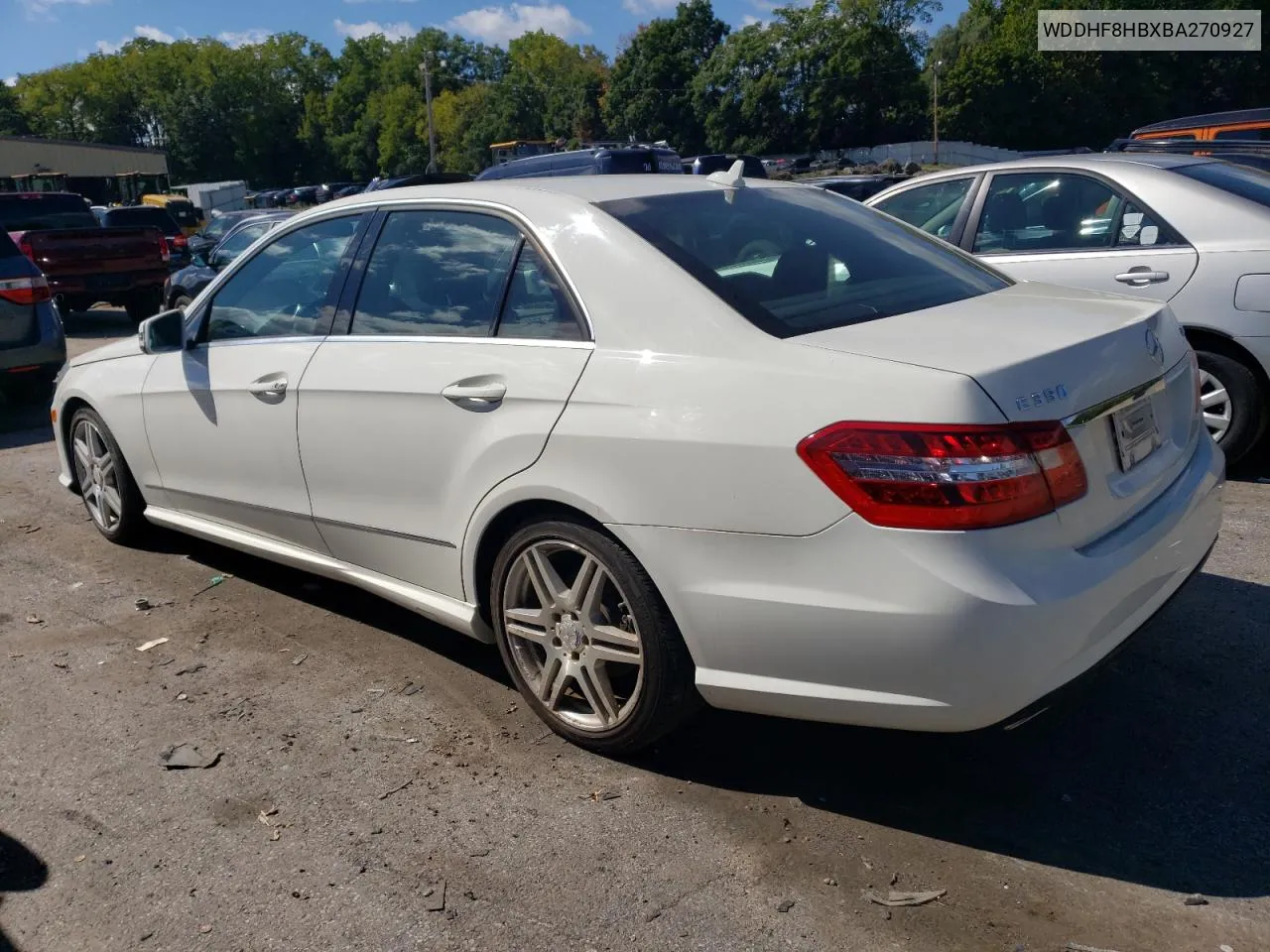 2011 Mercedes-Benz E 350 4Matic VIN: WDDHF8HBXBA270927 Lot: 69588564