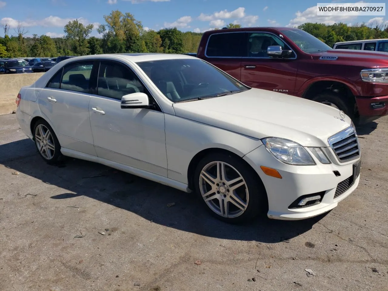 2011 Mercedes-Benz E 350 4Matic VIN: WDDHF8HBXBA270927 Lot: 69588564