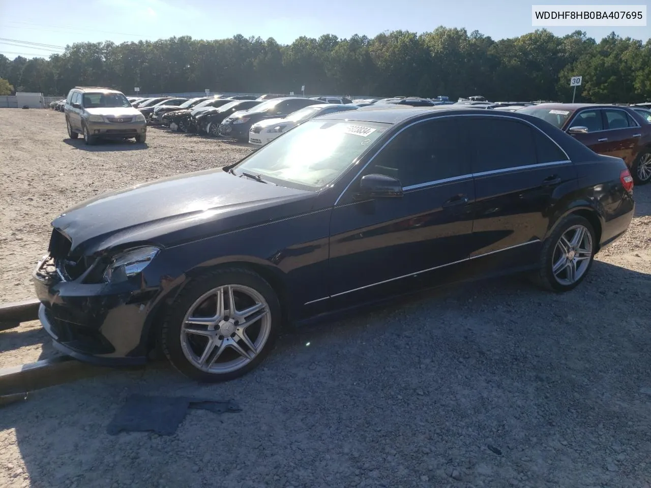 2011 Mercedes-Benz E 350 4Matic VIN: WDDHF8HB0BA407695 Lot: 69823834