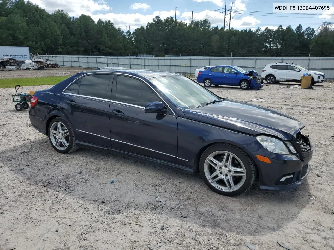 2011 Mercedes-Benz E 350 4Matic VIN: WDDHF8HB0BA407695 Lot: 69823834