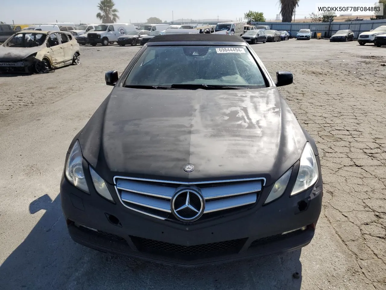 2011 Mercedes-Benz E 350 VIN: WDDKK5GF7BF084883 Lot: 69844494