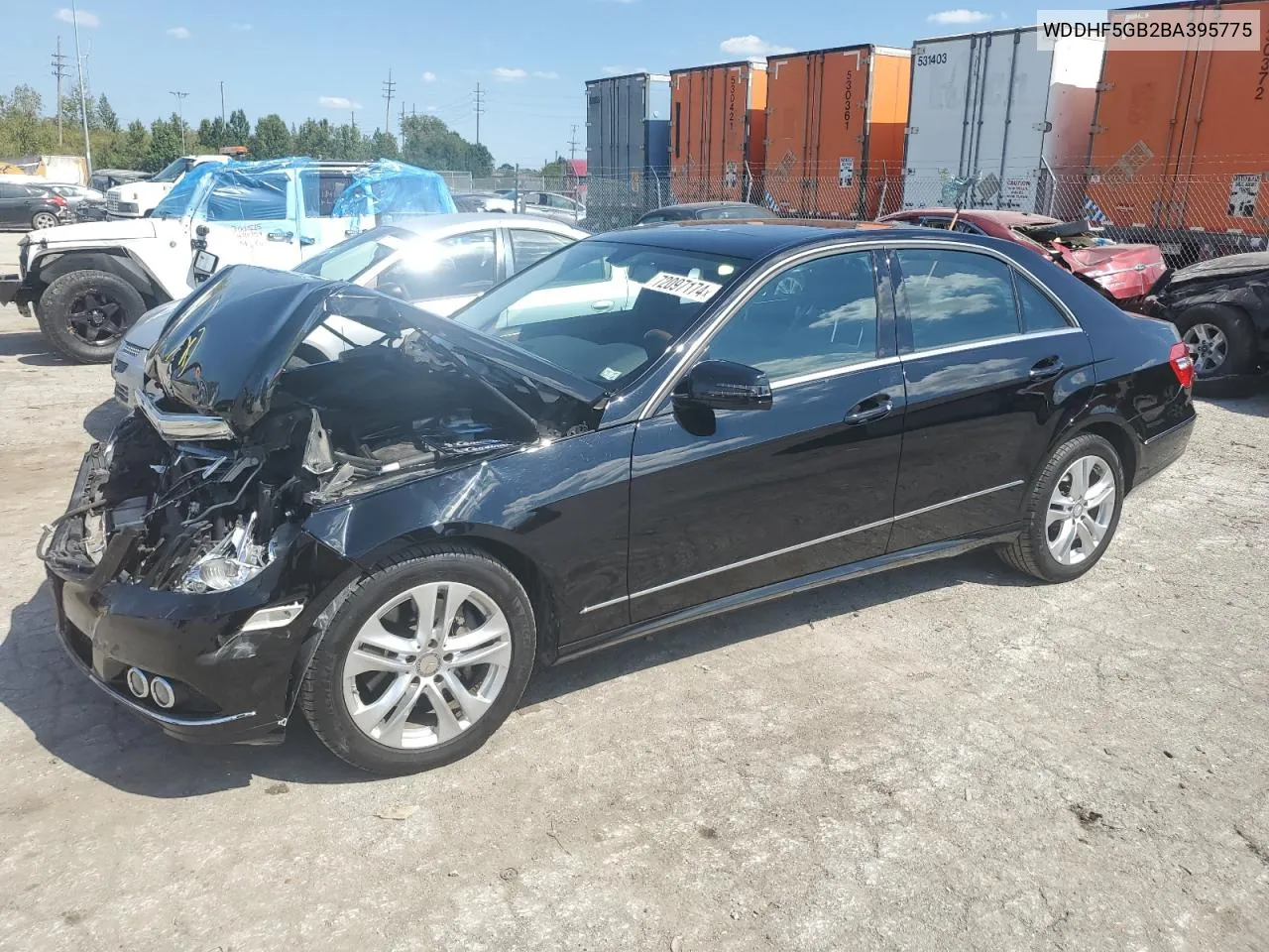 2011 Mercedes-Benz E 350 VIN: WDDHF5GB2BA395775 Lot: 72097174