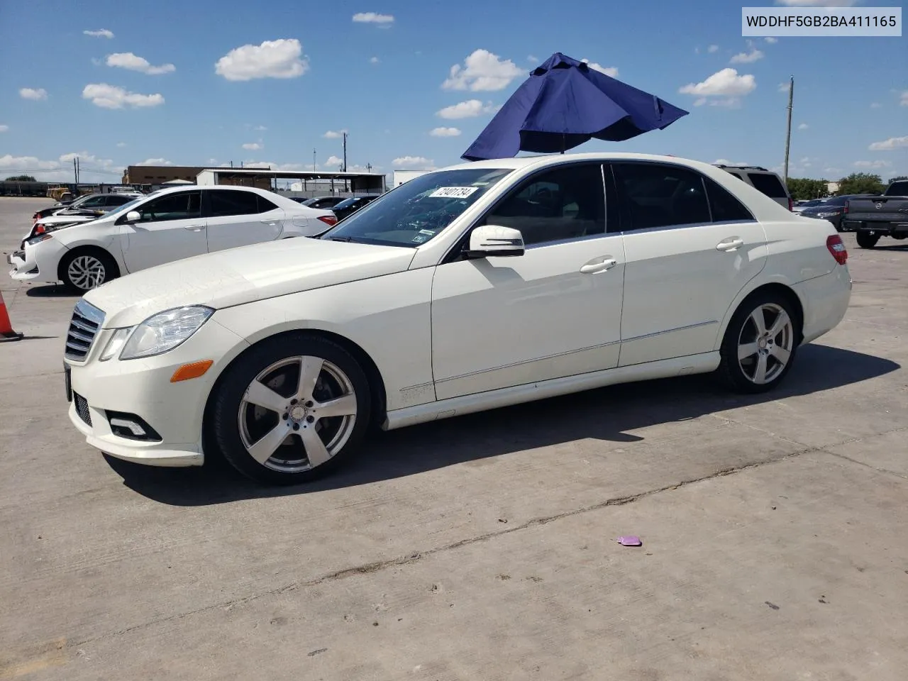 2011 Mercedes-Benz E 350 VIN: WDDHF5GB2BA411165 Lot: 72401734