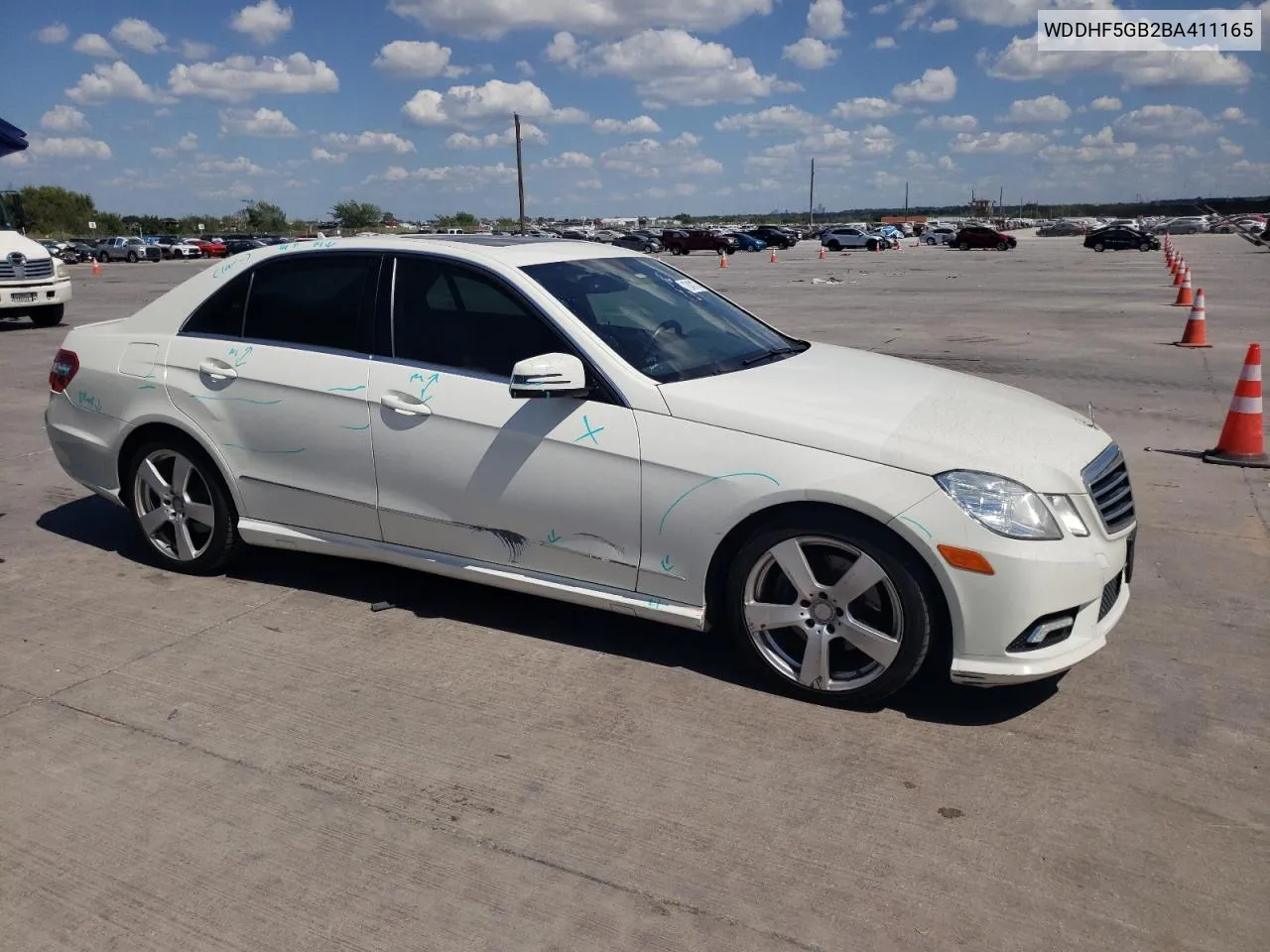 2011 Mercedes-Benz E 350 VIN: WDDHF5GB2BA411165 Lot: 72401734