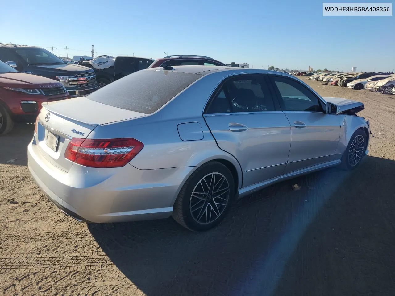 2011 Mercedes-Benz E 350 4Matic VIN: WDDHF8HB5BA408356 Lot: 72532434