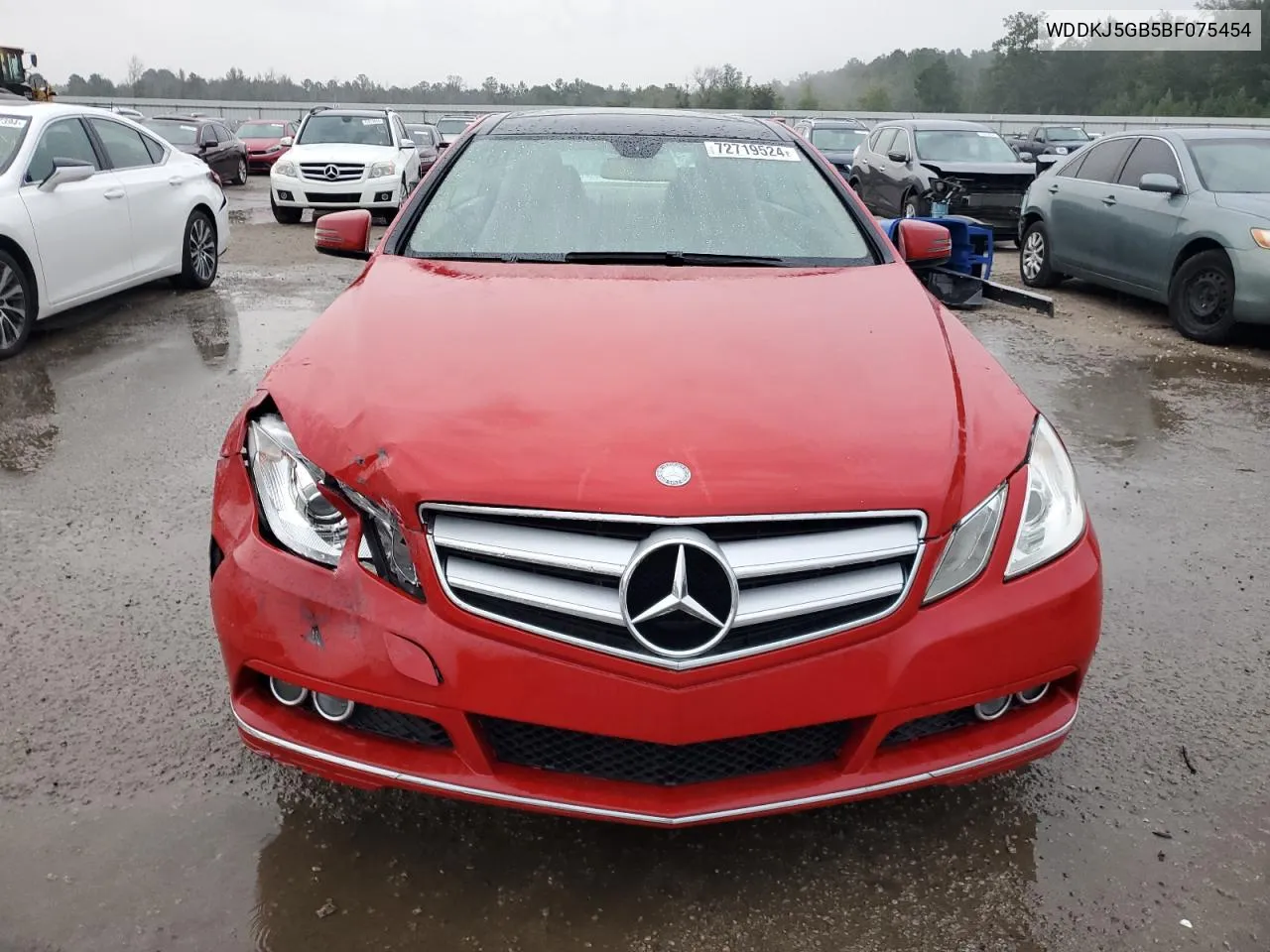 2011 Mercedes-Benz E 350 VIN: WDDKJ5GB5BF075454 Lot: 72719524